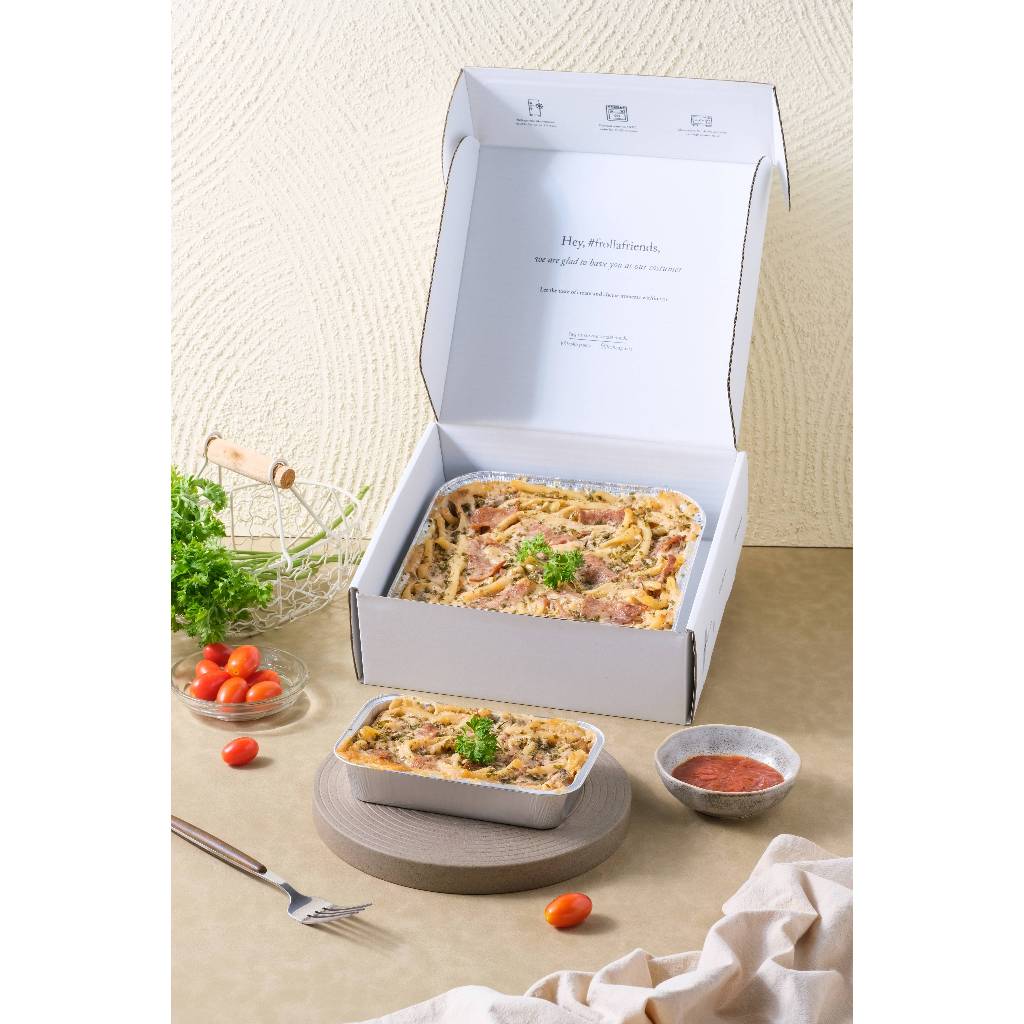 Macaroni Schotel Halal Premium Keju Keluarga Makaroni Skutel Home Made Frolla Pasta