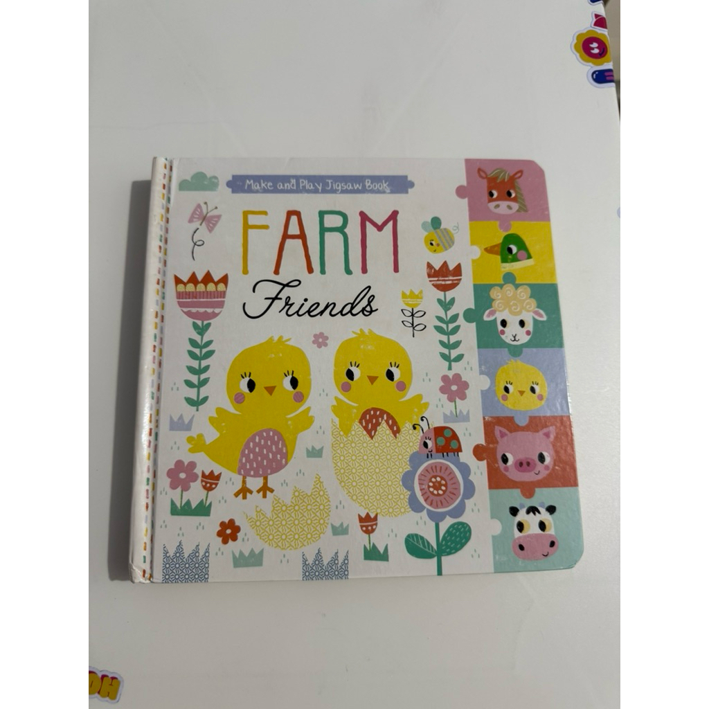 PRELOVED children jigsaw book farm friends | buku anak