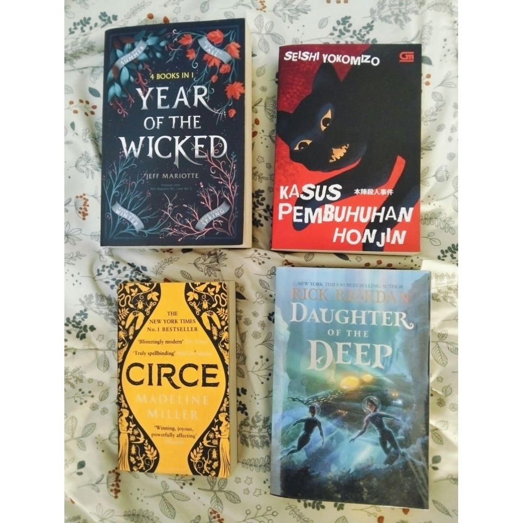 Circe | Kasus Pembunuhan Honjin | Daughter of The Deep | Year of The Wicked (Preloved)