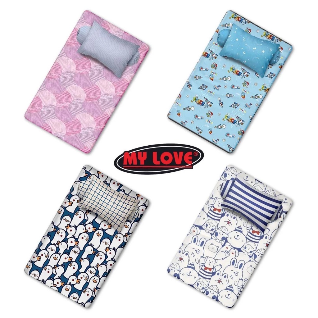Sprei My Love 120x200 Single No 3 / 4 Kaki Bahan Katun Lembut Motif Karakter Kembang Dewasa Seprei S
