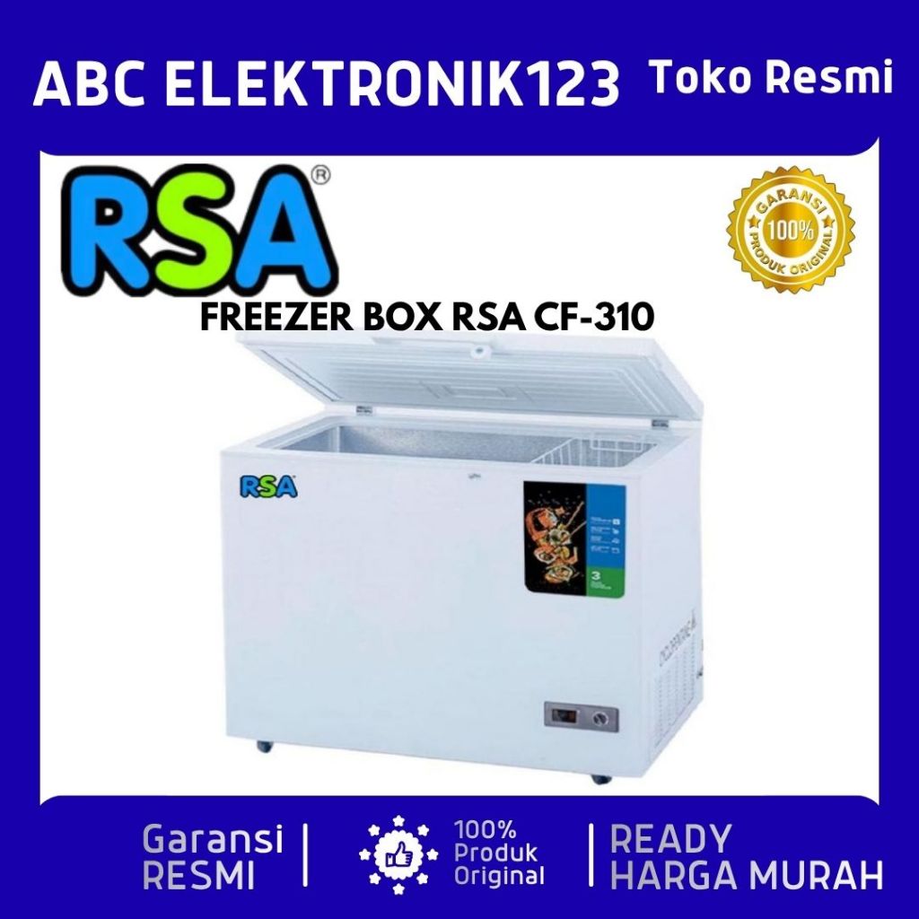 CHEST FREEZER LEMARI PENDINGIN RSA CF 310 / CF-310 / CF310