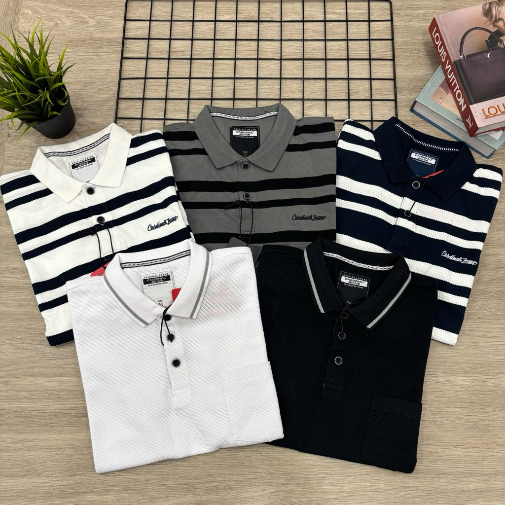 kaos kerah cardinal pria original