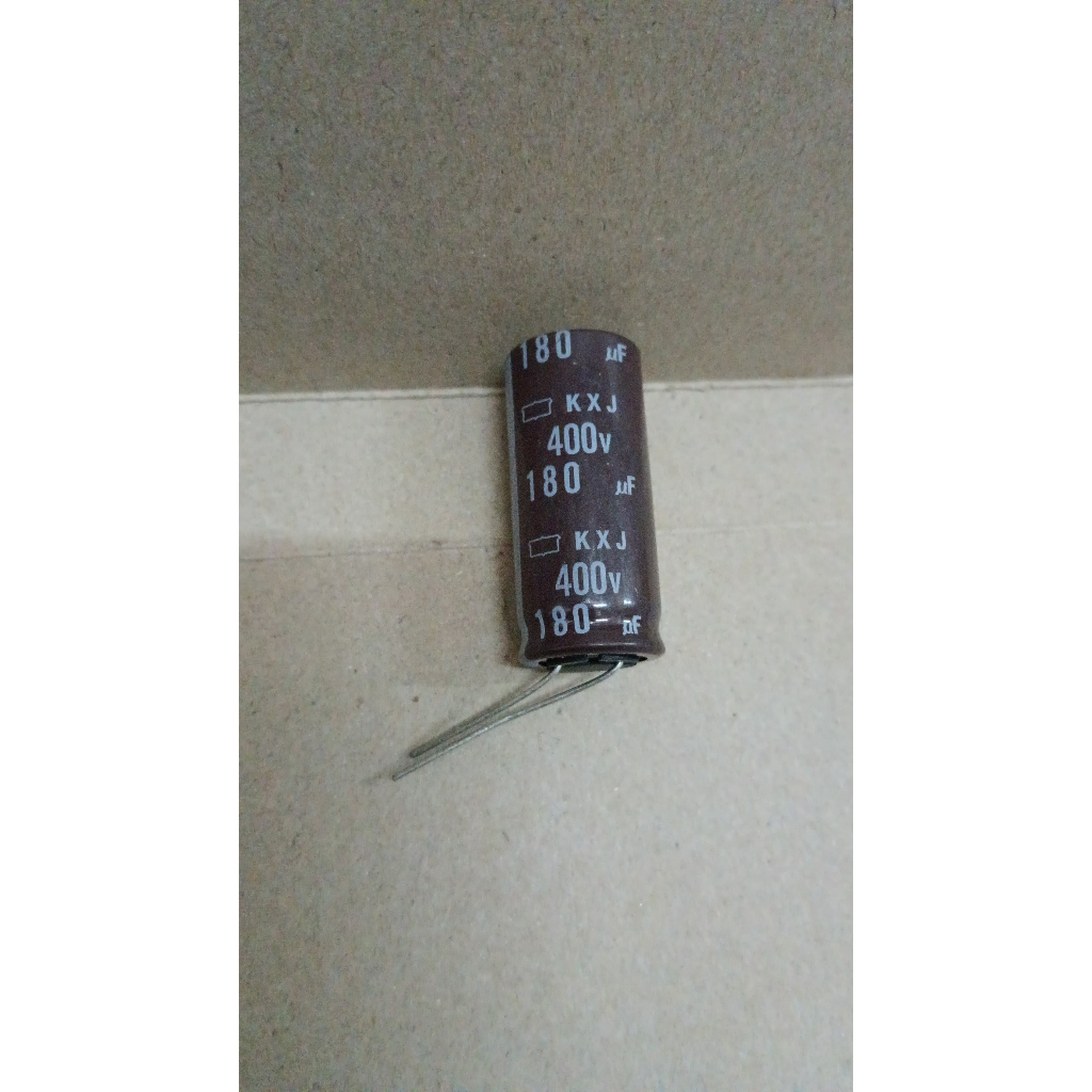 6257 kapasitor elco 180uf 180 uf 400v 400volt 400 volt nippon chemicon