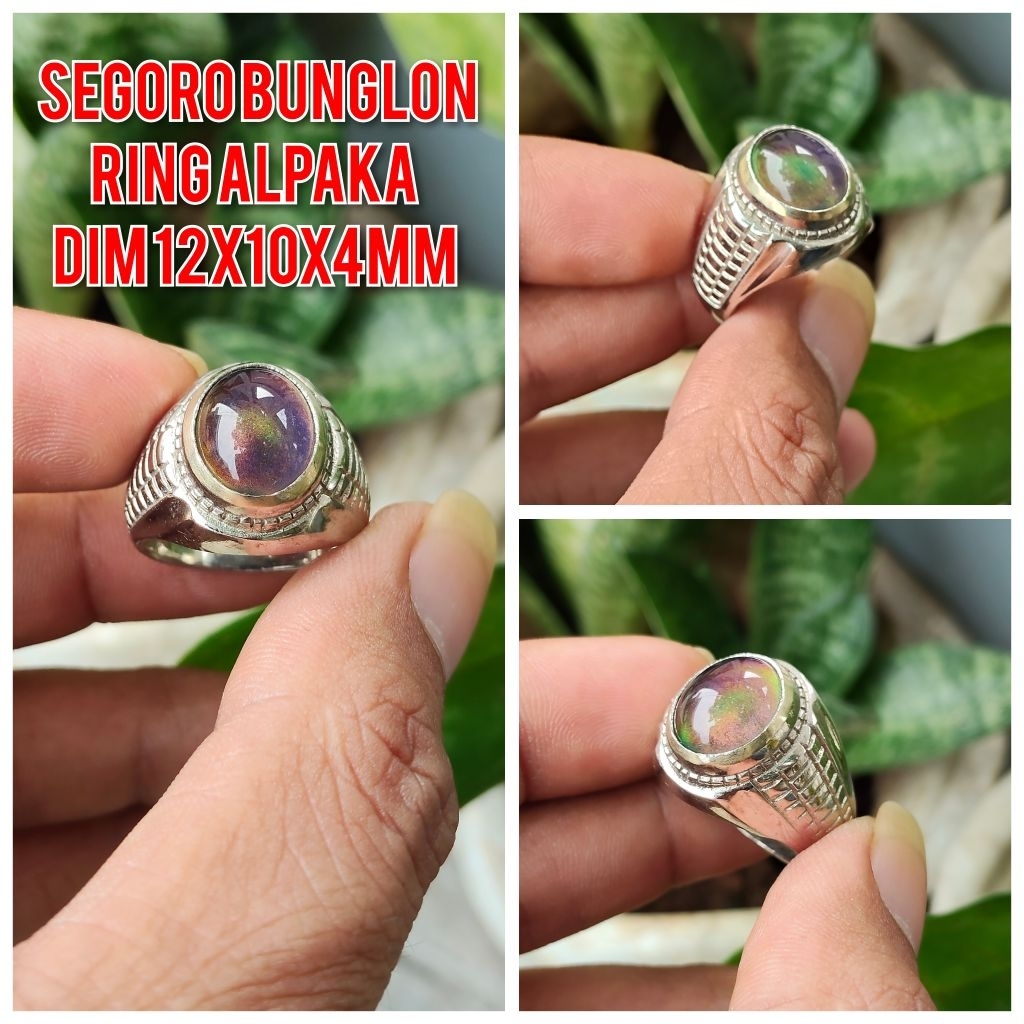 CINCIN PRIA SEGORO BUNGLON KECIL RING ALPAKA SUPER