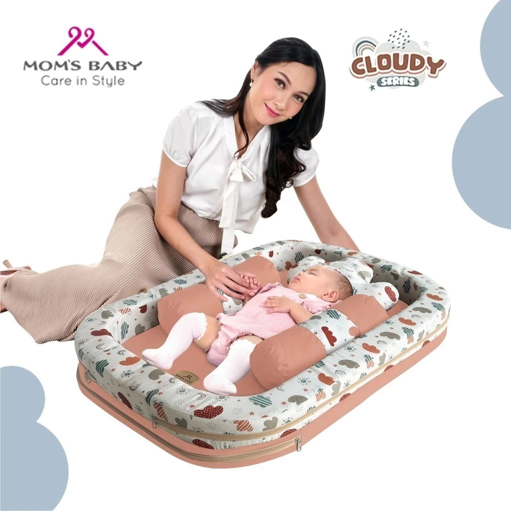 Moms Baby Kasur dan Kelambu Bayi Cloudy Series
