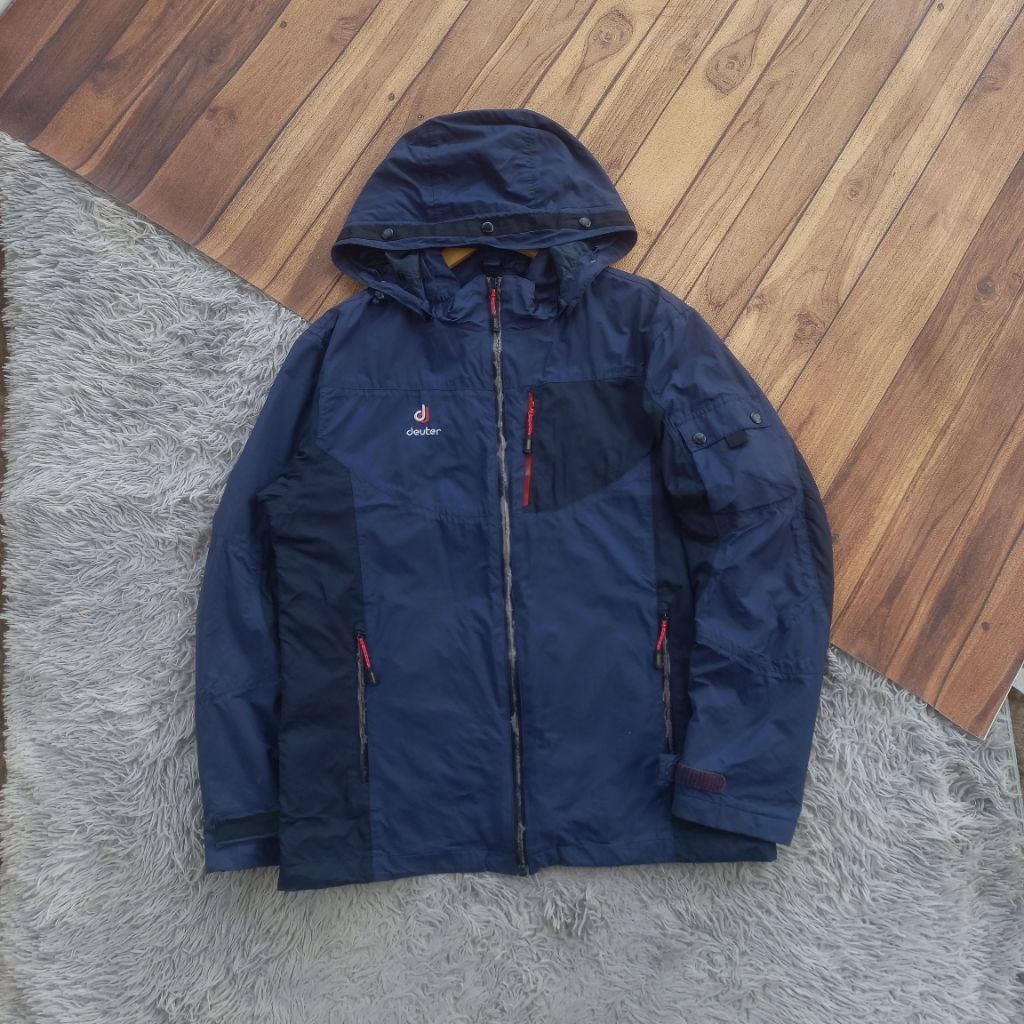 Jaket Outdoor Deuter ECWCS Side Pocket Gorpcore Waterproof NOT gorpcore goretex blocktech running sp