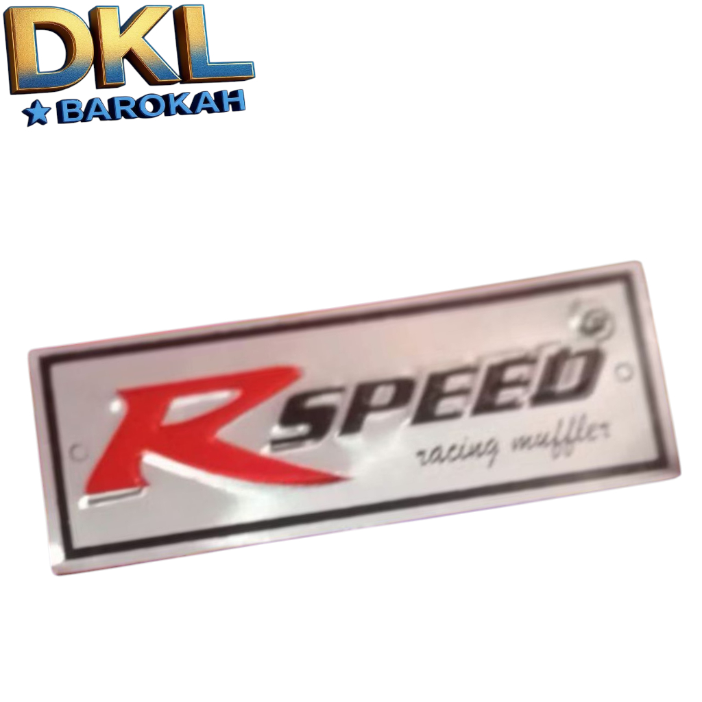 EMBLEM KNALPOT R'SPEED TIMBUL