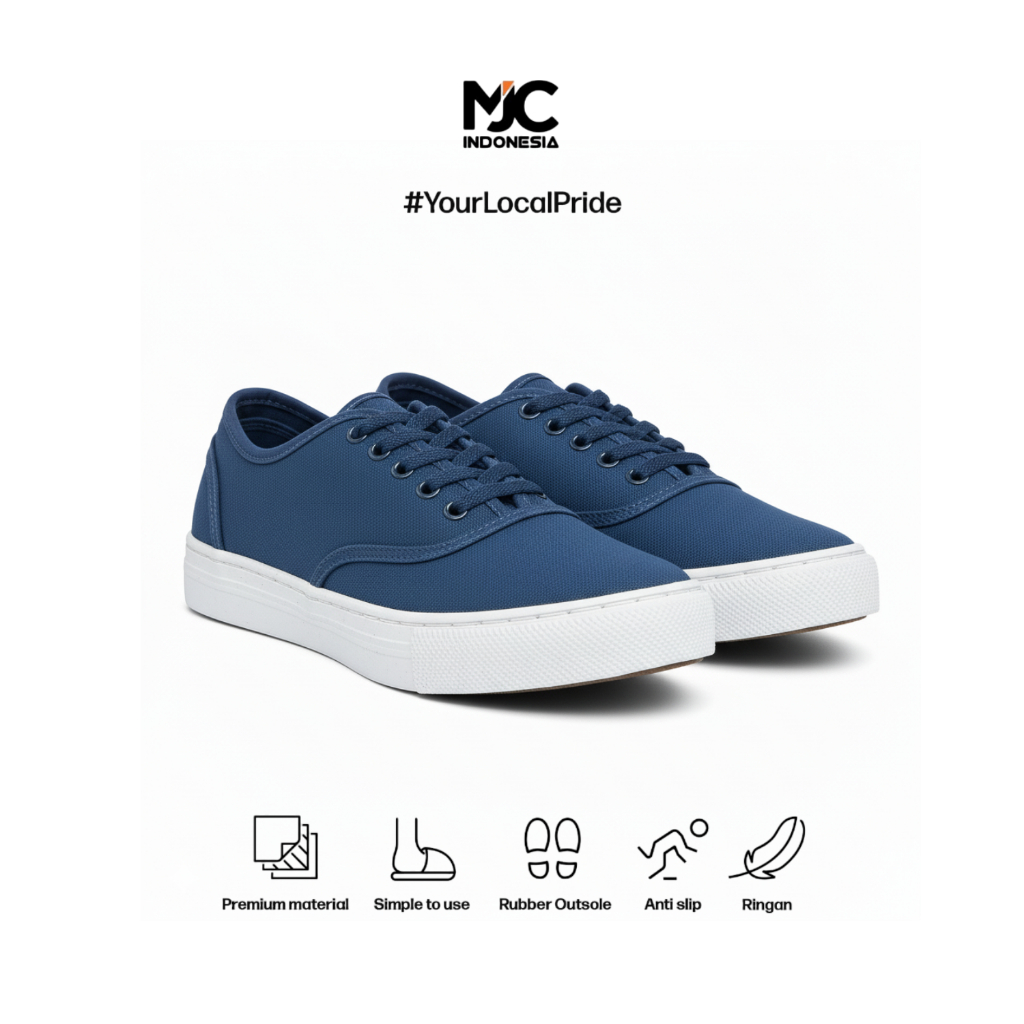 Mjc Indonesia Cuci Gudang Sepatu Sneakers Pria Dan Wanita Kets Casual Skate On Navy Sol Karet Anti S