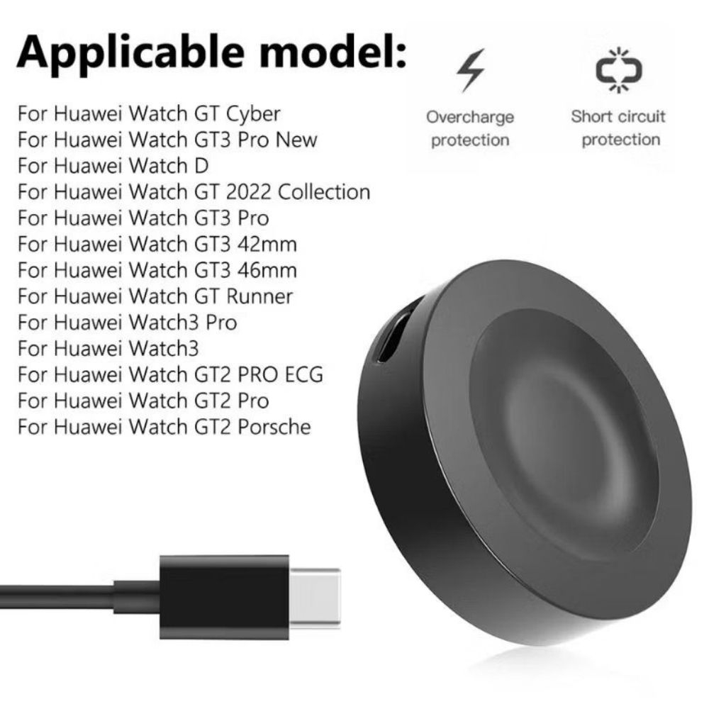 (HW-01) CABLE CHARGING FOR HUAWEI WATCH 5 /4 /4 PRO /3 PRO /WATCH FIT 4 /4 PRO /ULTIMATE BUDS GT5 PR