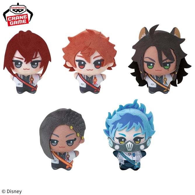 Twisted Wonderland Omekashi Birthday Chibi Chibigurumi Plush Vol 3 4 Riddle Leona Silver
