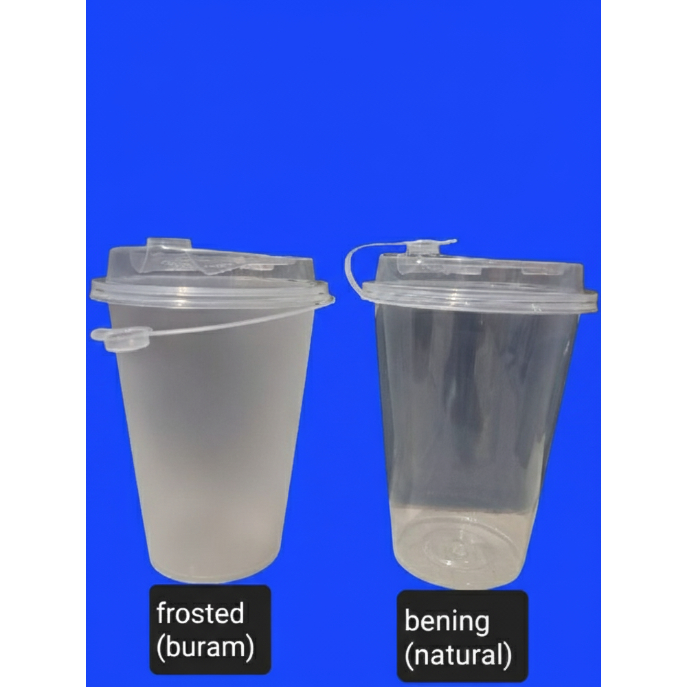Cup Injection 14 Oz DATAR 400ml + LID SAMBUNG/ FLIP CAP