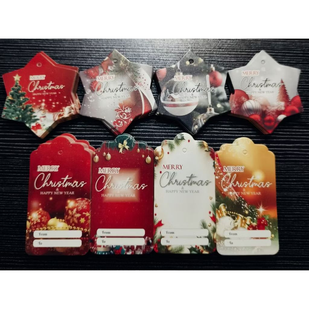 Hang Tag Natal dan Tahun Baru (25 pcs)kartu ucapan /hampers