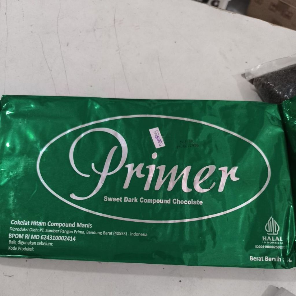 Coklat Compound Primer Hijau 1kg per dus/DCC/coklat batang