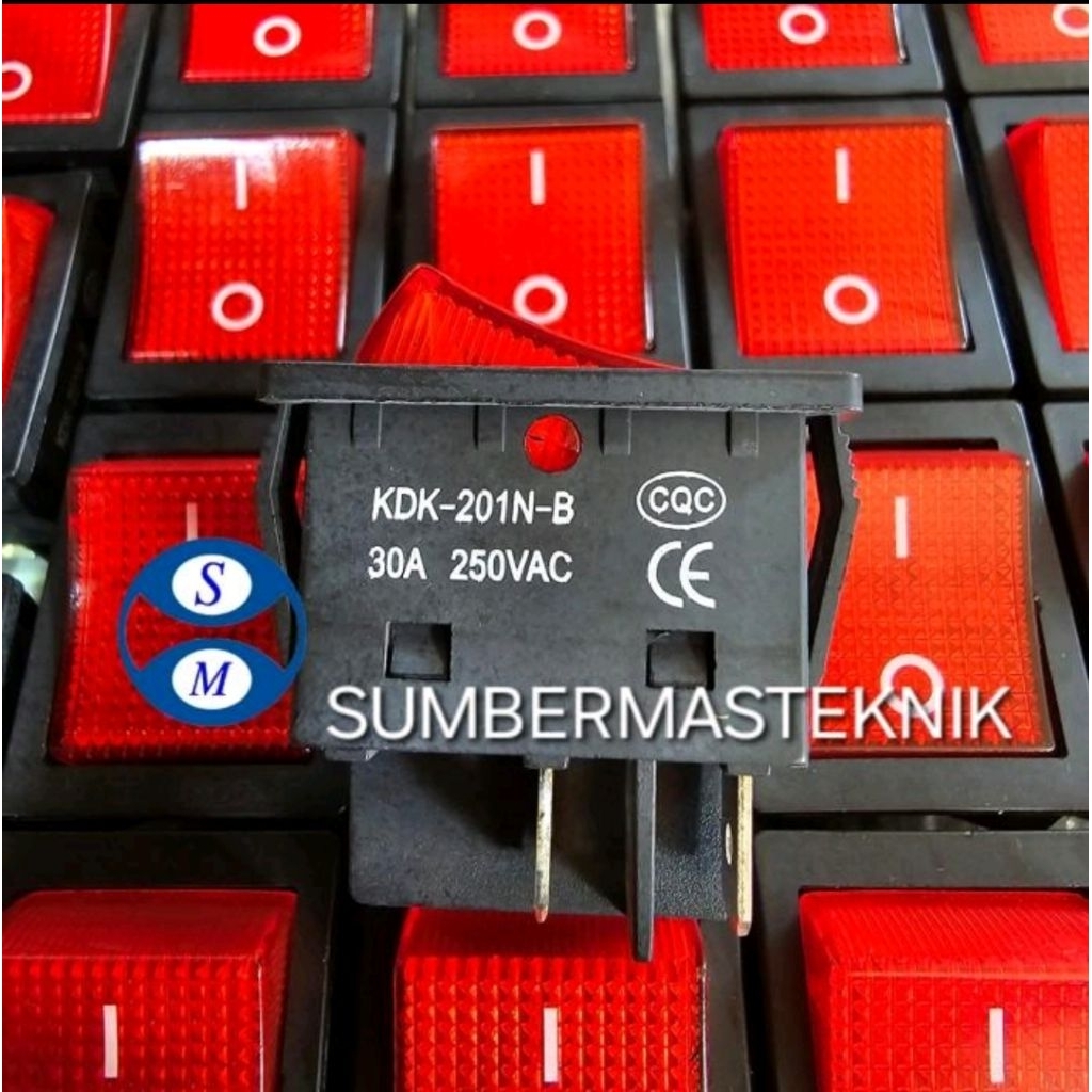 SWITCH MESIN LAS KAKI 4 30A SAKLAR K4 30 AMPARE 250VAC ONOFF 4 KAKI