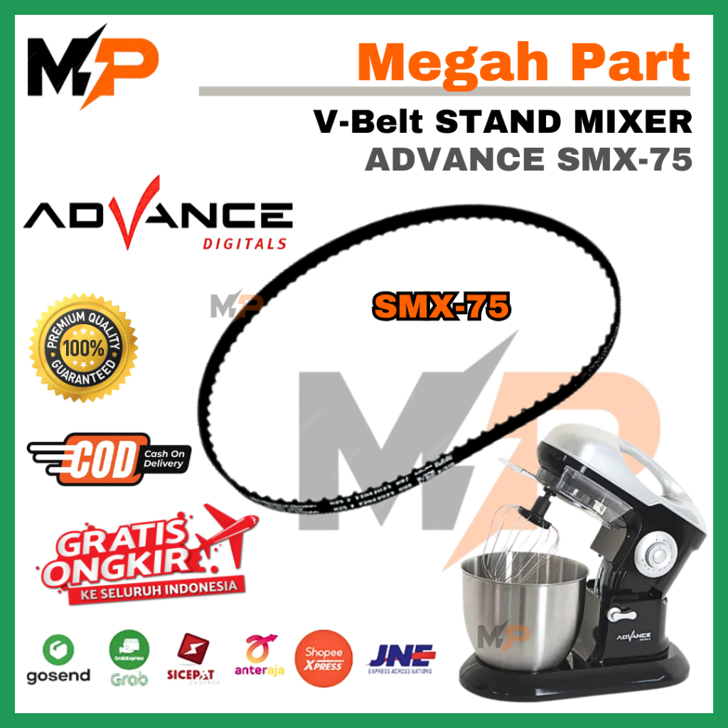 KARET MIXER ADVANCE SMX 75 - BELTING MIXER ADVANCE SMX75 - VANBELT MIXER ADVANCE SMX 75 - KARET BELT
