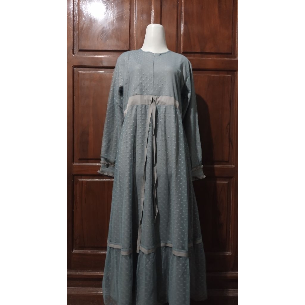 Gamis Kombinasi Tile