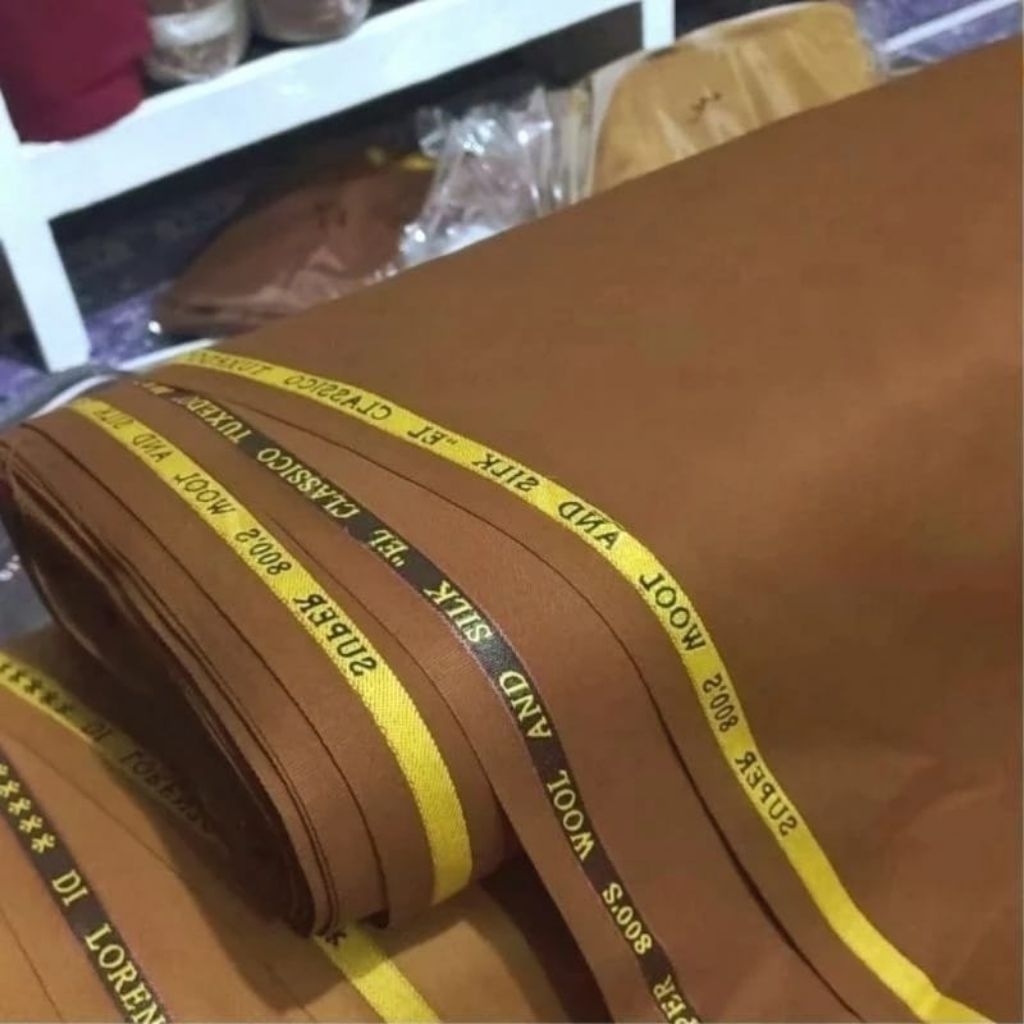 Kain pemda khaki,keki pns warna pemda tua,bahan kain meteran unguk setelan seragam dinas kerna pns,a