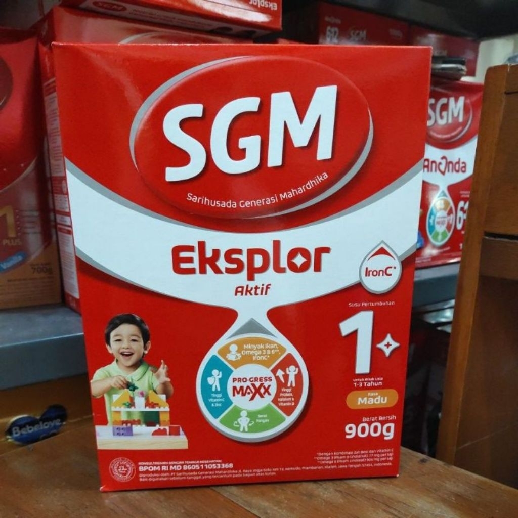 SGM 1+ eksplor 900gram rasa madu usia 1-3 tahun exp Januari 2027