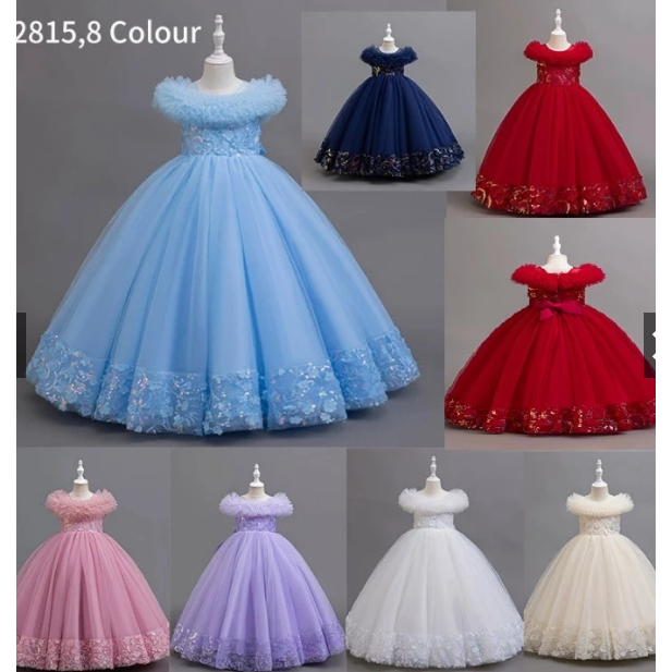 SPP2025-Gaun  natal anak dress natal anak baju natal anak gaun kembang anak dress kembang anak baju 