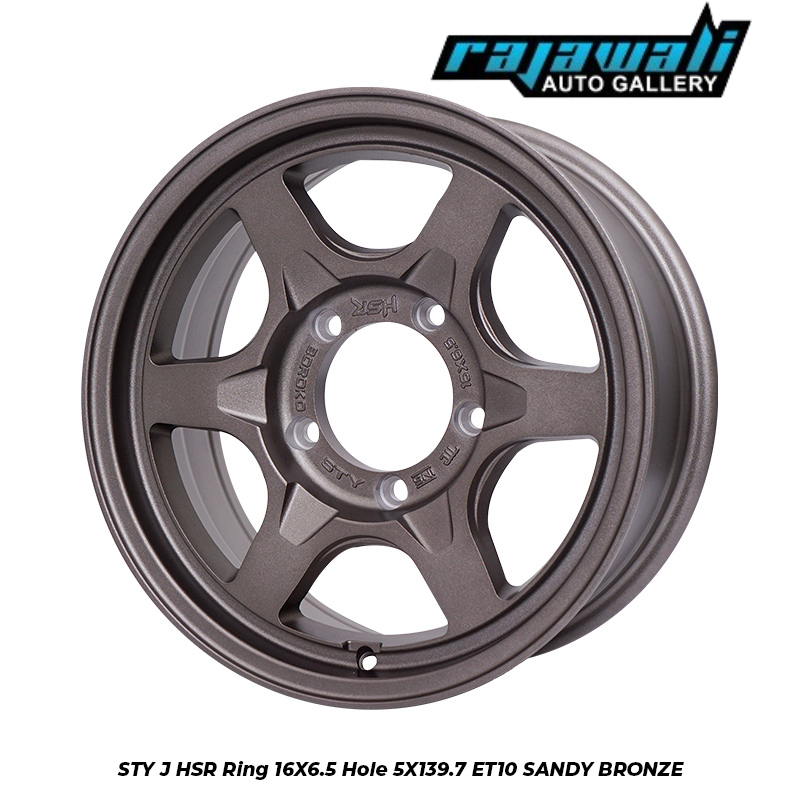 VELG HSR STY RING 16 LEBAR 6,5 PCD 5X1397 BUAT JIMNY ESCUDO TAFT DLL