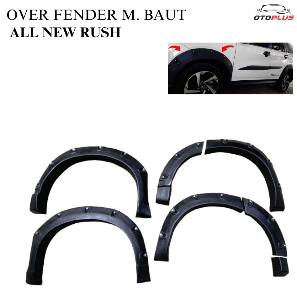 Over fender Mobil toyota all new RUSH TERIOS variasi Baut tahun 2018 2019 2020 2021 2022