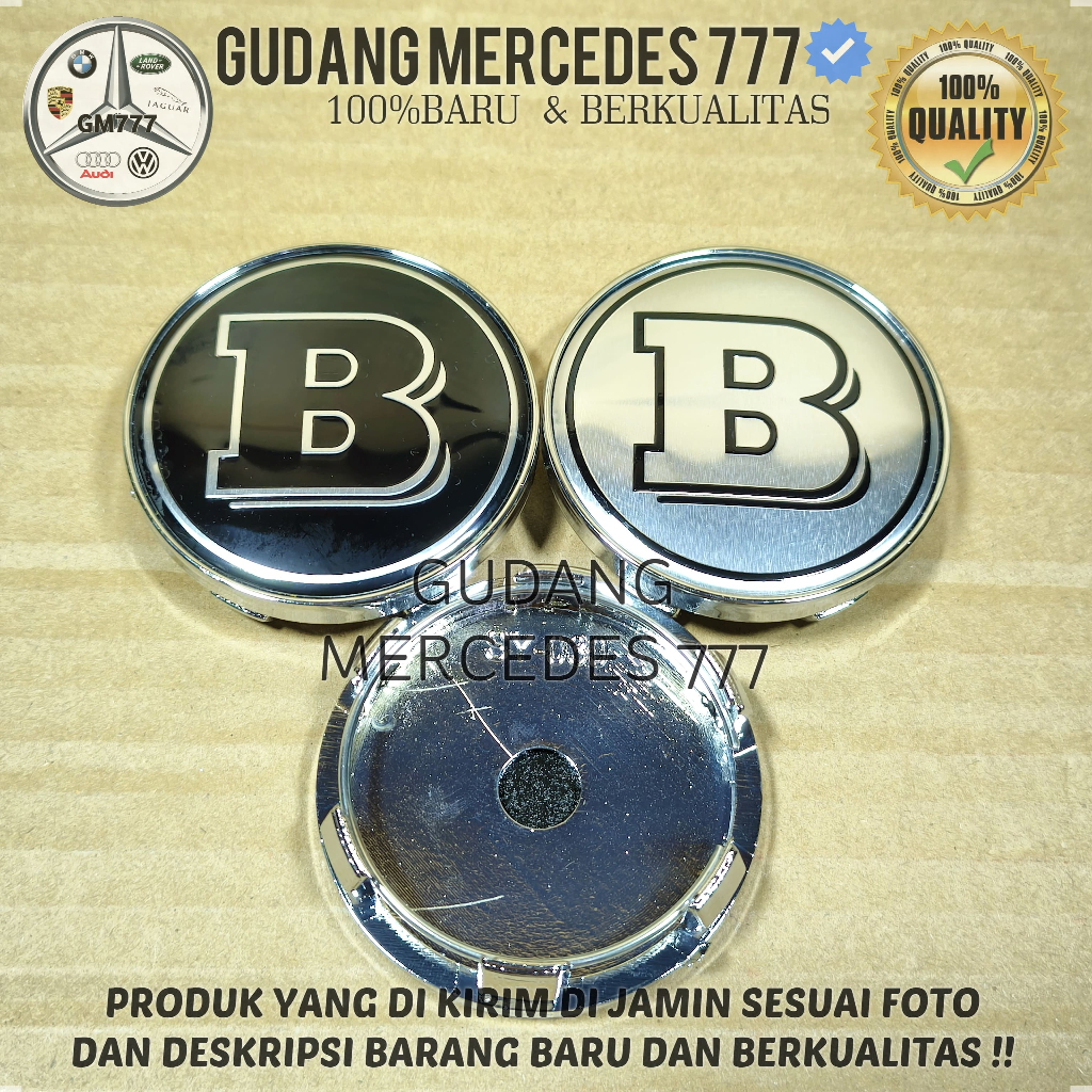 DOP VELG RODA EMBLEM MERCEDES BENZ 60MM BRABUS MERCY 6CM