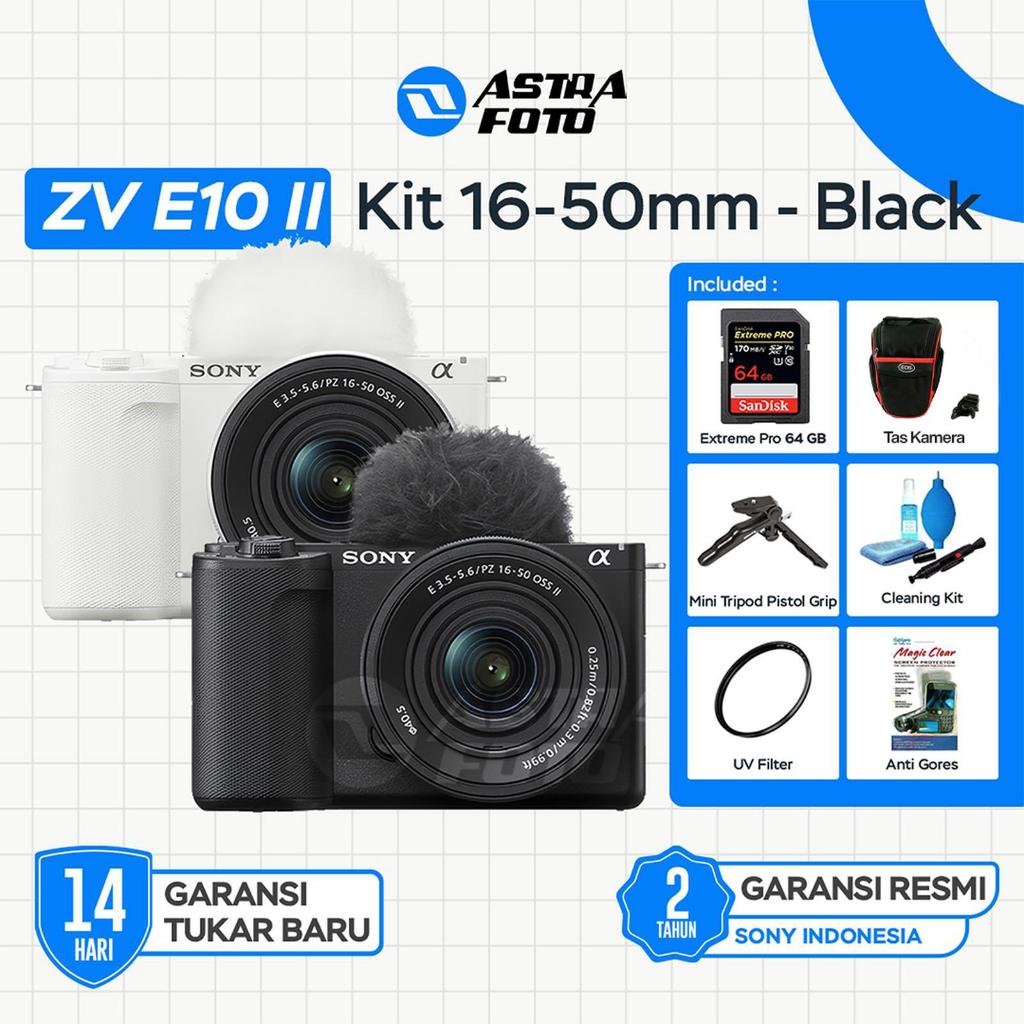 Sony Alpha ZV-E10 II Body Only & Kit 16-50mm II Mark II Kamera Mirrorless