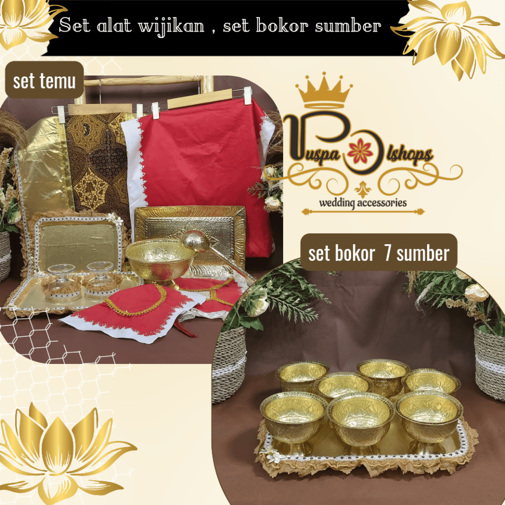 set wijikan set temu manten panggih bokor 7 sumber