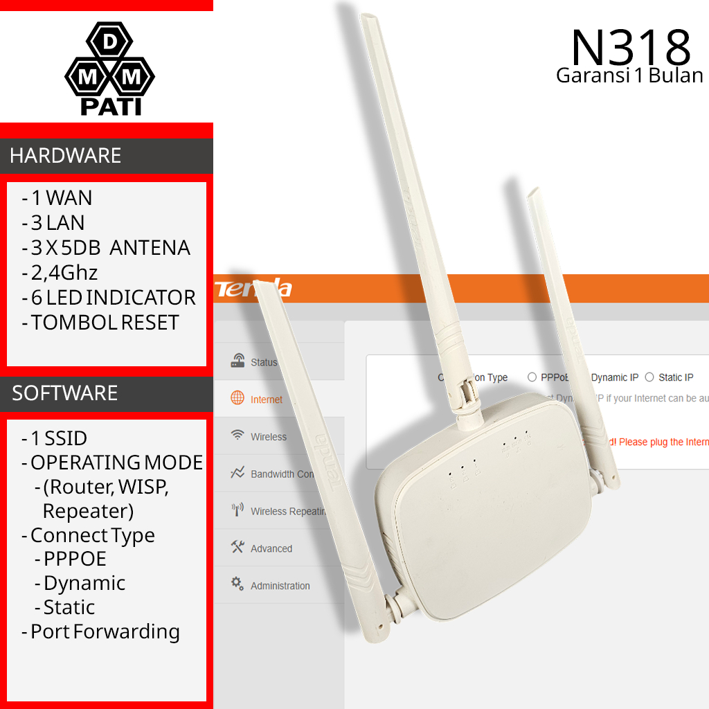 Tenda second N318