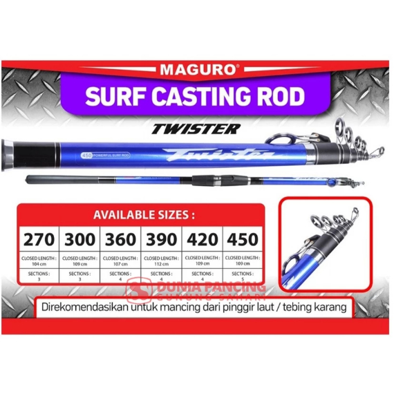 Joran Pancing Surf MAGURO TWISTER Carbon Solid Original