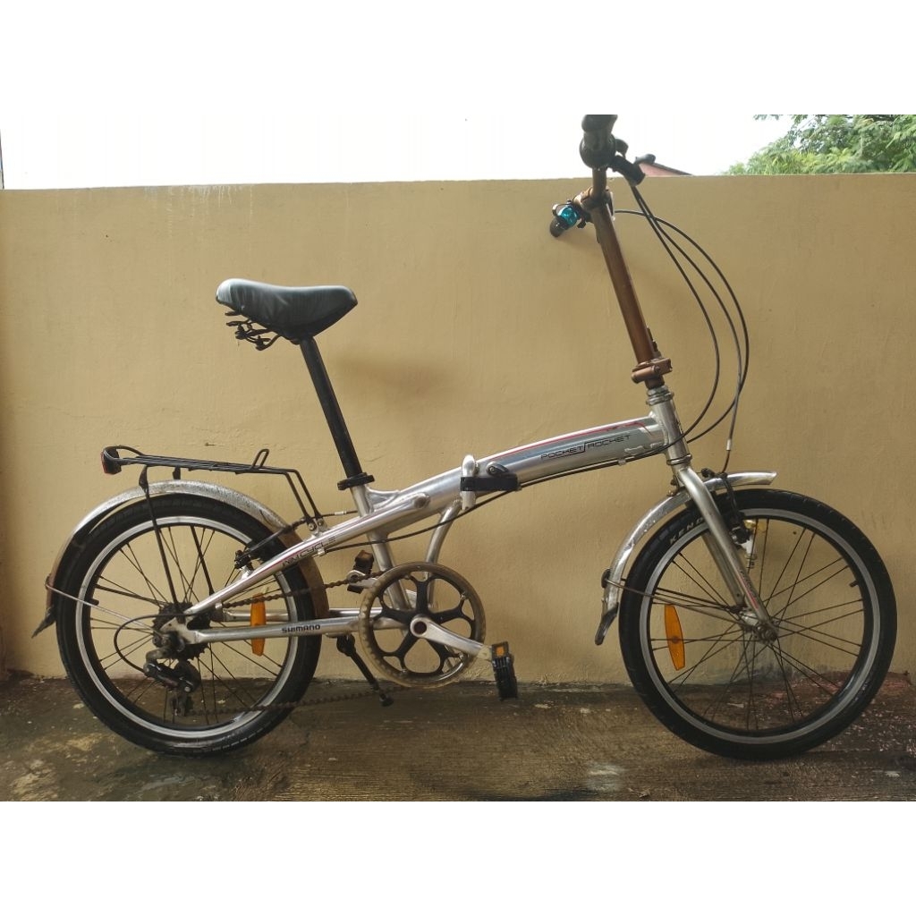 Sepeda Lipat Seken Pocket Rocket Alloy UK 20 Speed 7 Siap Pakai