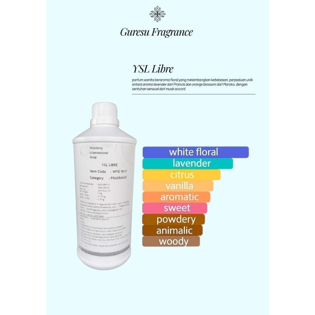 YSL Libre | Guresu Fragrance | Full Bibit Asli