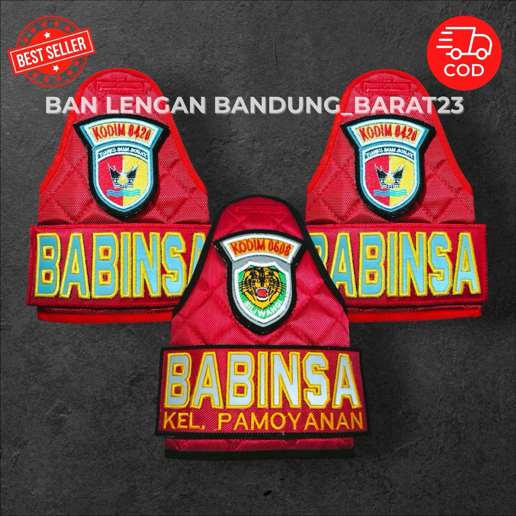 ban lengan babinsa full perekat/velcro