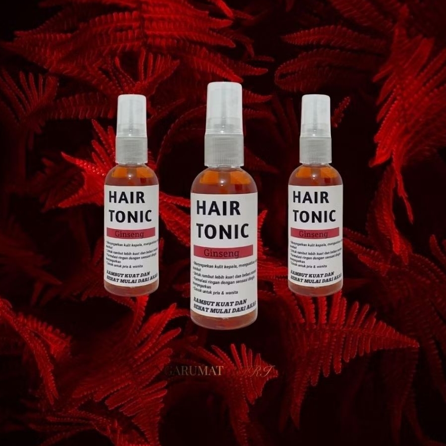 Hair Tonic Red Ginseng Rambut Rontok Pria Wangi Maskulin Vitamin Pelembab Rambut Kering Rusak