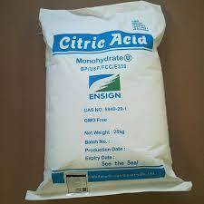 CITRIC ACID 1 SAK 25 KG - FOOD GRADE - Sitrun Makanan - Asam Sitrat - Citric Acid Monohydrate