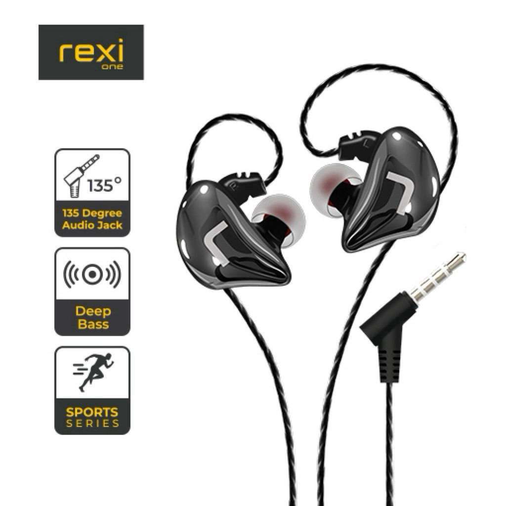 Rexi AK01-K Headset Sport Series Deep Bass , Earphone Sport Bass AK01k 22