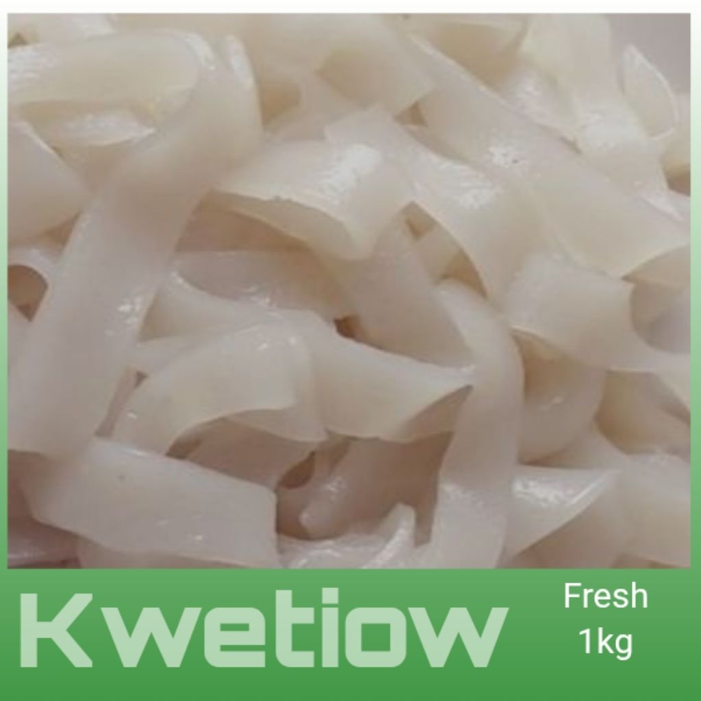 kwetiau basah 1 KG/fresh kenyal dan lentur