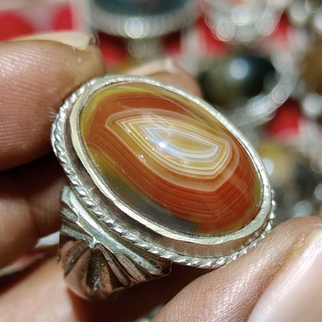 batu akik sulaiman motif bungkem dim kantoran