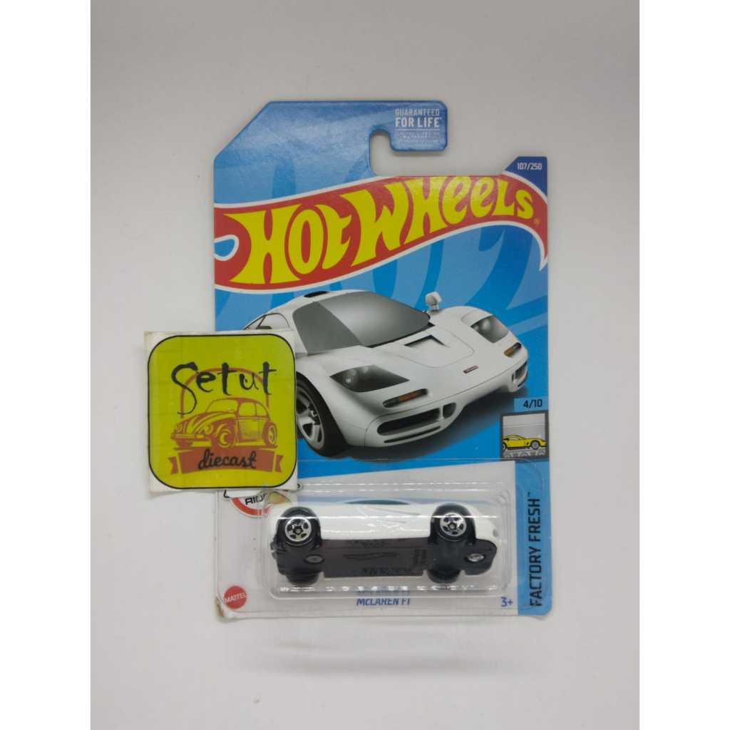 HOT WHEELS HOTWHEELS EXCLUSIVE MCLAREN F1 EXCLUSIVE RECOLOR NON FACTORY SEALED FS PUTIH WHITE