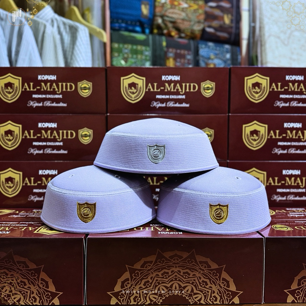 KOPIAH/PECI MALAYSIA AL MAJID A5 PUTIH POLOS PREMIUM