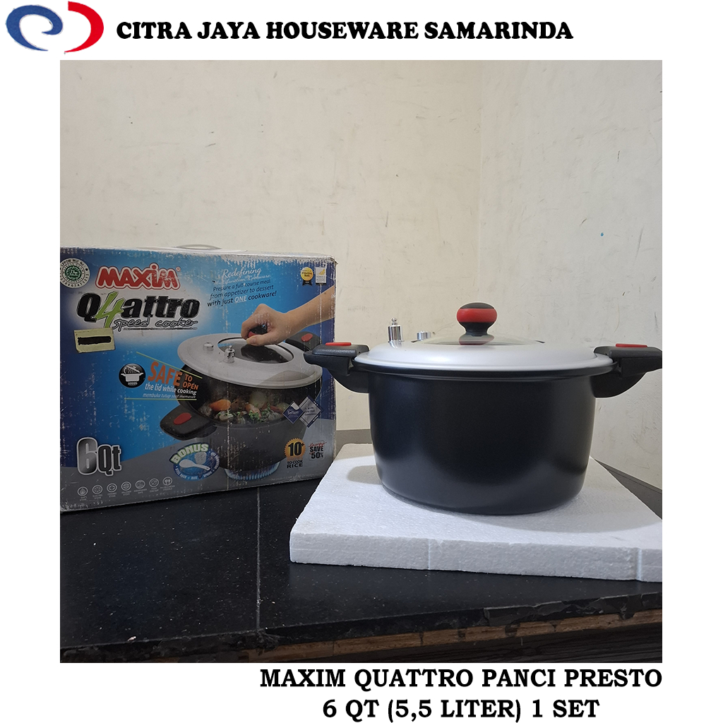 Panci Presto 6QT (5,5 LITER) MAXIM QUATTRO (PER 1 SET)