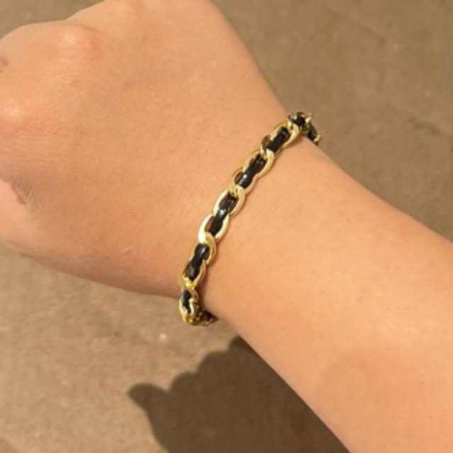 Gelang Korea Black Gold