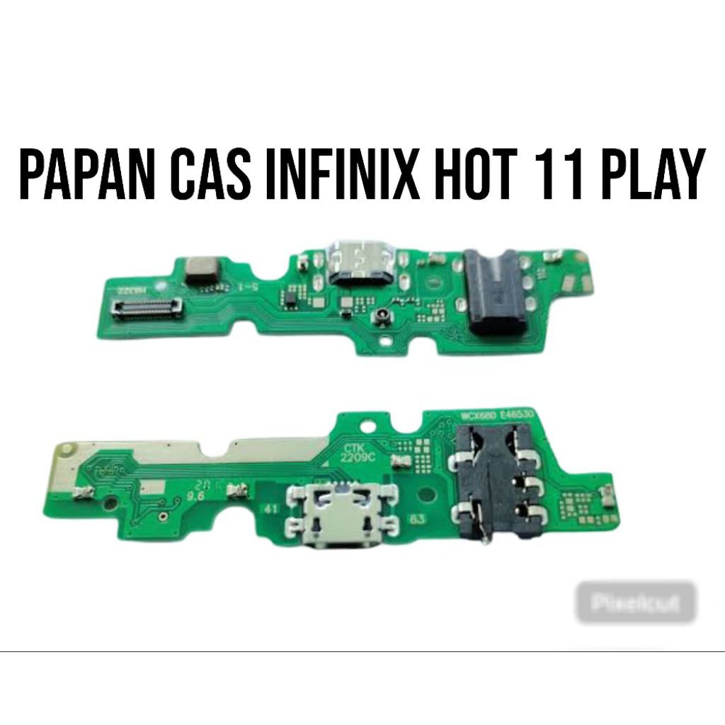 FLEKSIBEL CAS PAPAN CAS KONEKTOR HP INFINIX HOT 11 PLAY HOT 10 PLAY HOT 9 PLAY) + IC ORIGINAL