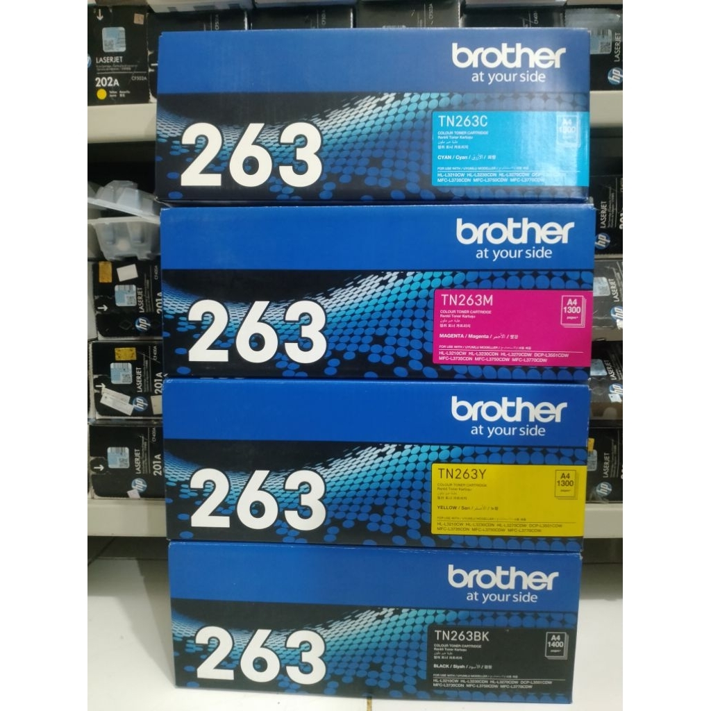 TONER BROTHER TN-263 1set MFC-3735CDN/DCP-L3551CDW/MFC3750CDW