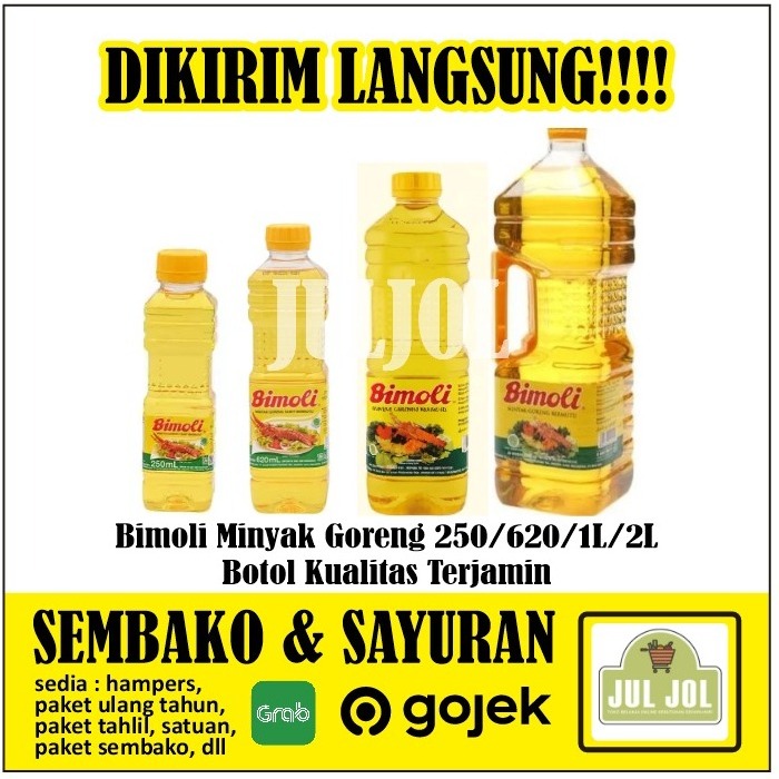 Bimoli Minyak Goreng Botol 250 Ml | 620 Ml | 1L | 2L |