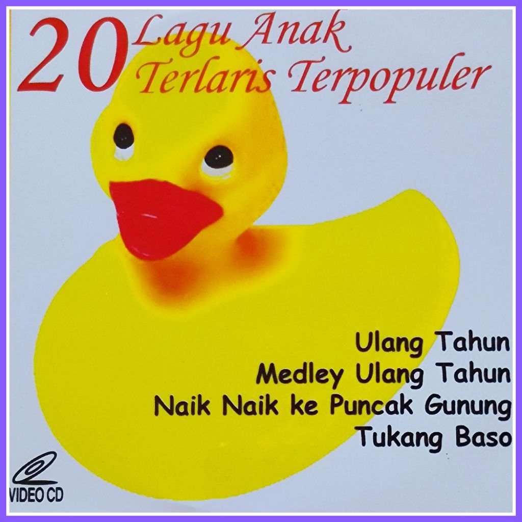 KASET VCD MUSIK 20 LAGU ANAK SELEKSI KUMPULAN ULANG TAHUN TERLARIS TERPOPULER.