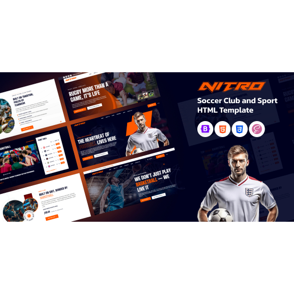 Nitro – Soccer Club and Sport HTML Template | Devart
