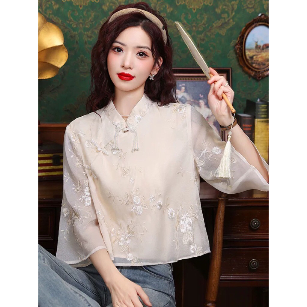 Atasan Wanita Cheongsam Modern Premium