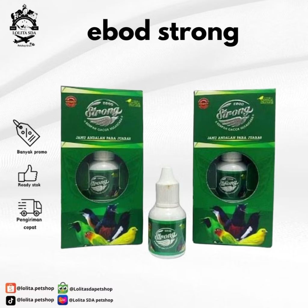 Ebod Jaya strong suplemen dan vitamin burung