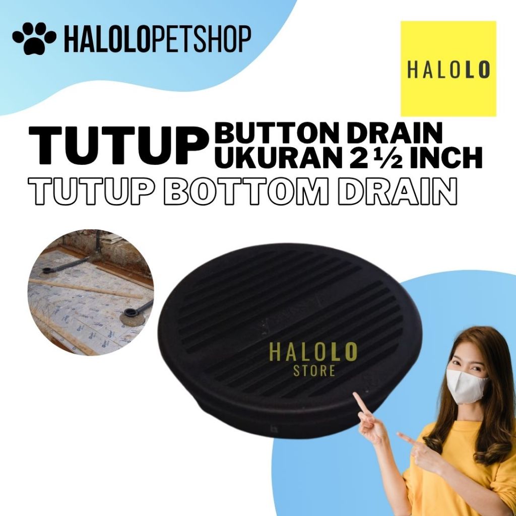Tutup Bottom Drain 2.5 Inch PVC Anti Bocor Kolam Koi Beton Fiberglass Ready Stock